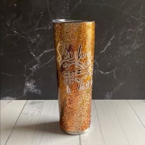 Harry Potter Inspired Gold Glitter Tumbler